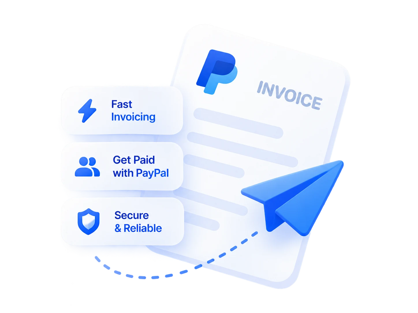 Fast invoicing, get paid with PayPal, secure and reliable